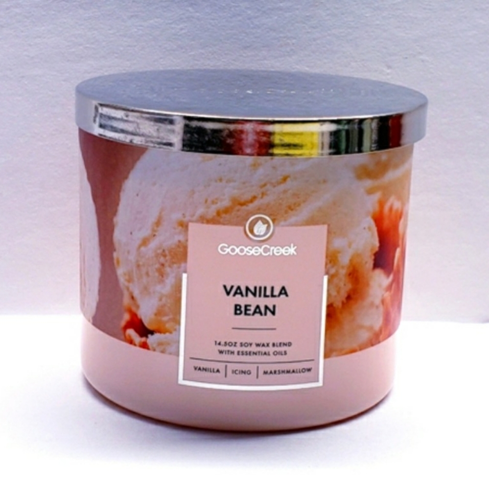 Goose Creek VANILLA BEAN Large 3-Wick Candle, 14.5 oz